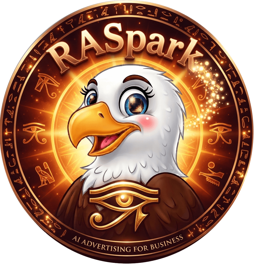 Маскот студії RA Spark — мультяшний орел